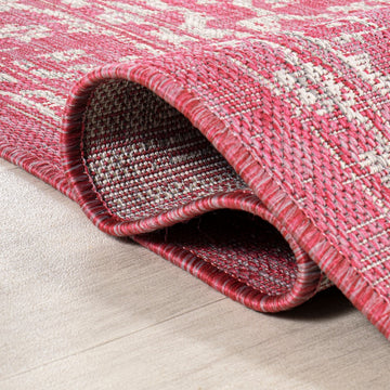 Malta Bohemian Medallion Textured Weave Indoor/outdoor Area Rug